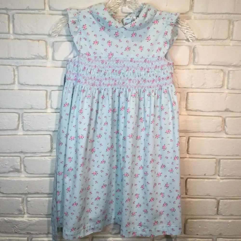 Laura Ashley 1990s vintage floral smocked dress 6